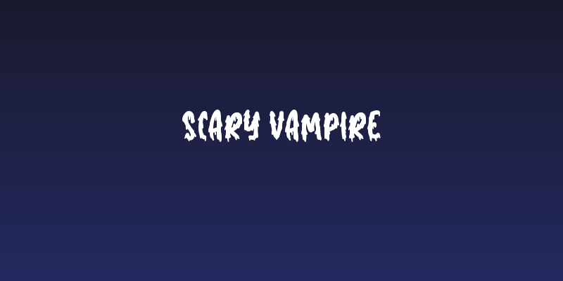 Scary Vampire Social Header