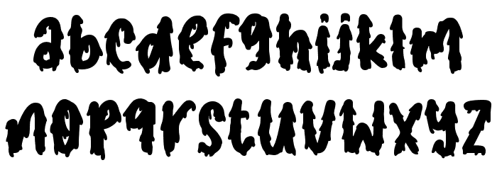 Scary Vampire Font LOWERCASE