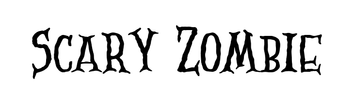 Scary Zombie  font caratteri gratis