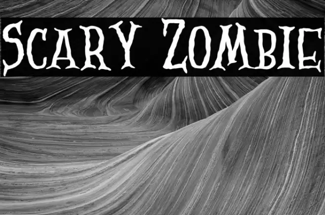 Scary Zombie Font examples