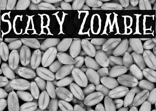 Scary Zombie Font examples