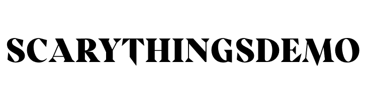 ScaryThingsDEMO  Fuentes Gratis Descargar