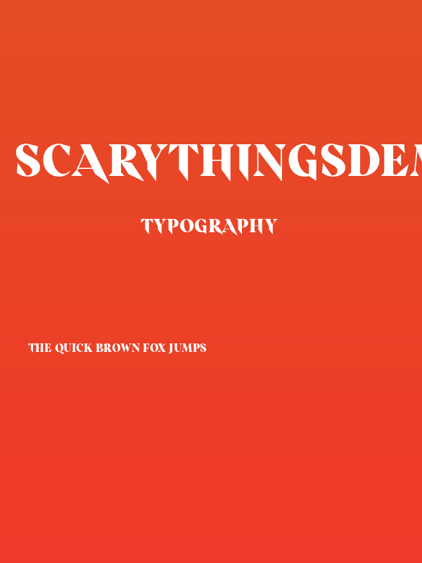 ScaryThingsDEMO Poster