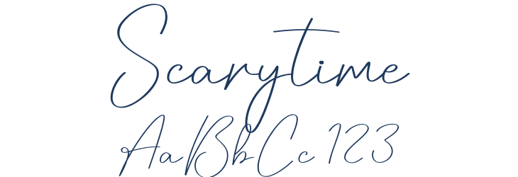 Scarytime Font Preview
