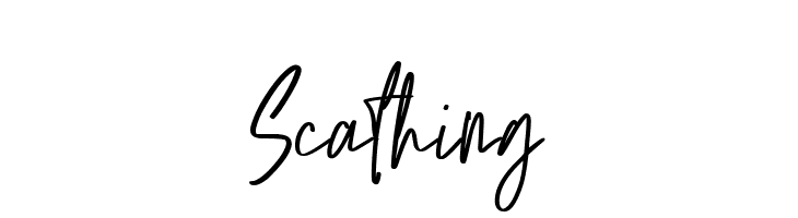 Scathing  免费字体下载