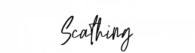 Scathing  Frei Schriftart Herunterladen