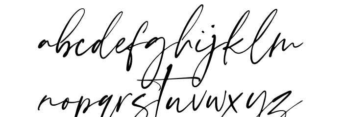 Scatter Ink Font LOWERCASE