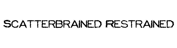 Scatterbrained Restrained  Free Fonts Download