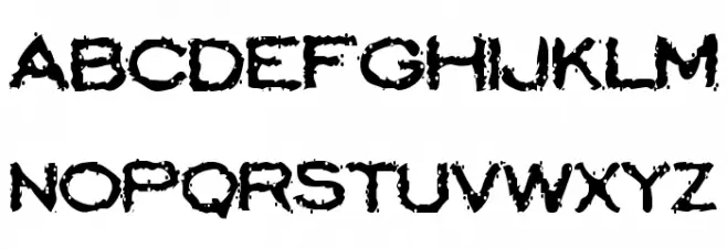 Scatterbrained Restrained Шрифта ВЕРХНИЙ