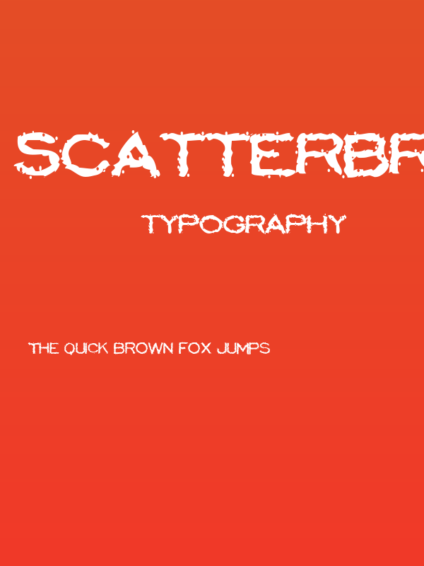 Scatterbrained Restrained Poster