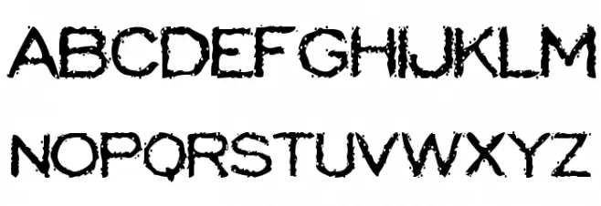 Scatterbrained Restrained फ़ॉन्ट लोअरकेस