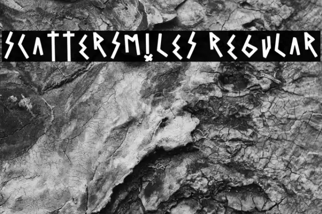 Scattersmiles Regular Font examples