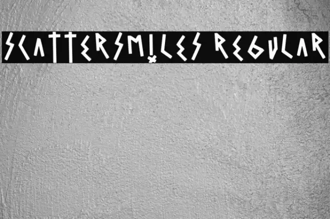 Scattersmiles Regular Font examples