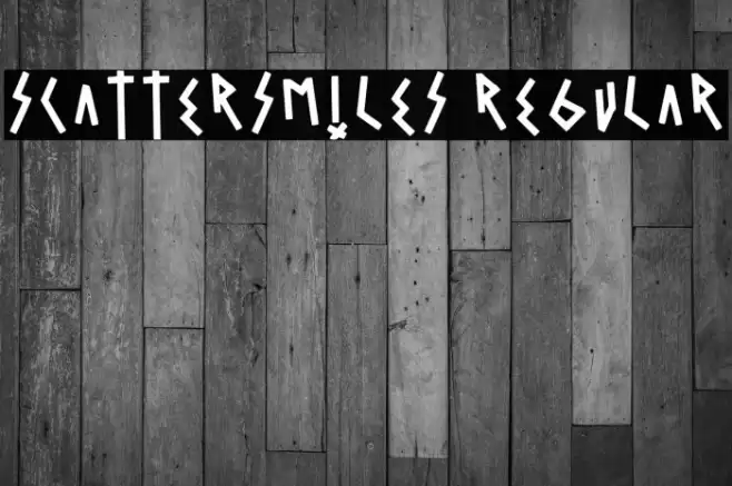 Scattersmiles Regular Font examples