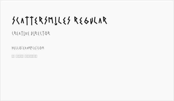 Scattersmiles Regular Business Card