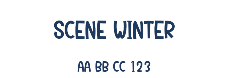 Scene Winter Font Preview