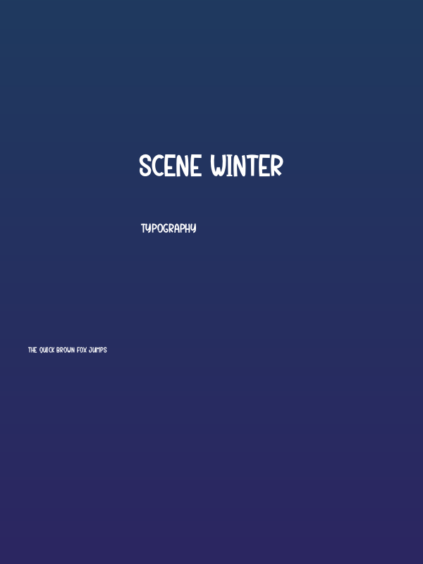 Scene Winter Poster