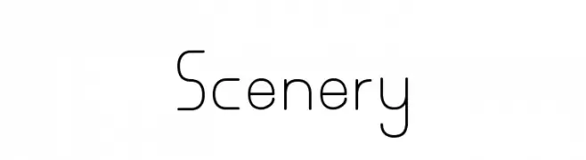 Scenery  Fuentes Gratis Descargar