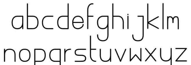Scenery Font LOWERCASE