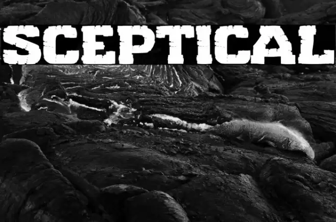 Sceptical Font examples