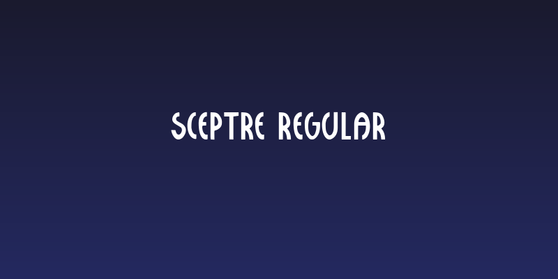 Sceptre Regular Social Header