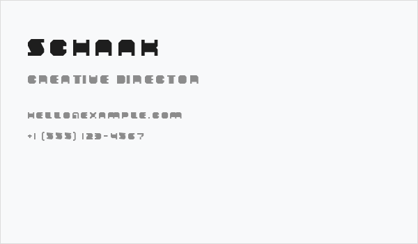 Schaak Business Card