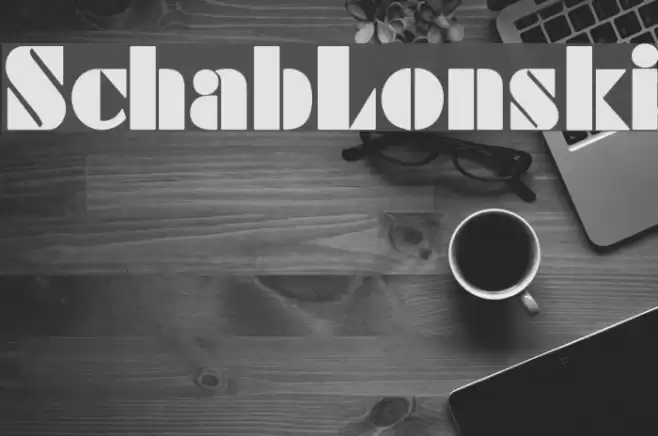 SchabLonski Font examples