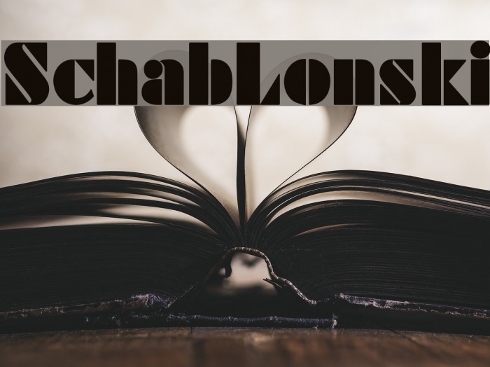 SchabLonski Шрифта examples