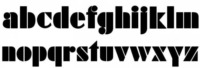 SchabLonski Caratteri MINUSCOLO