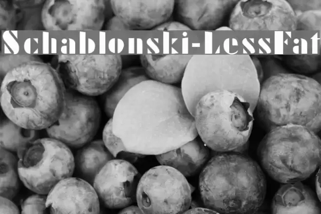 Schablonski-LessFat Font examples