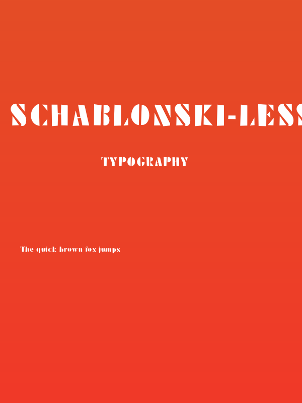 Schablonski-LessFat Poster