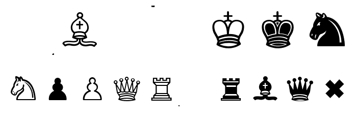 Schach Light Regular Font LOWERCASE