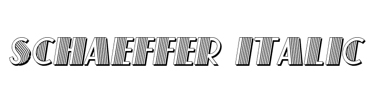Schaeffer Italic  免费字体下载