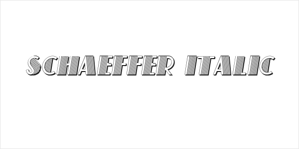 Schaeffer Italic Logo