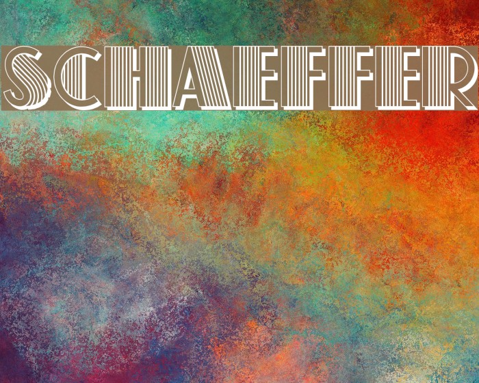 Schaeffer Font examples
