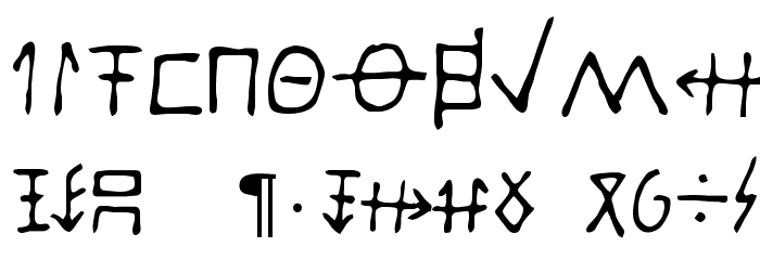 Schaff Font OTHER CHARS