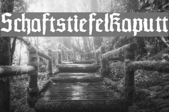 SchaftstiefelKaputt Font examples