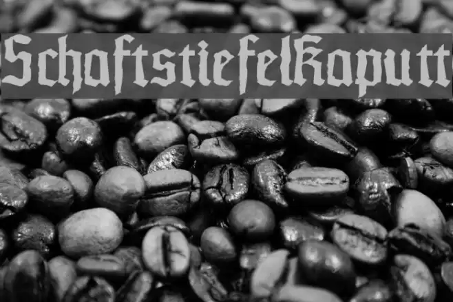 SchaftstiefelKaputt Font examples