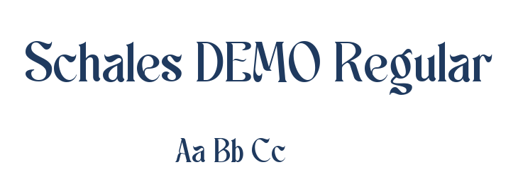 Schales DEMO Regular Font Preview