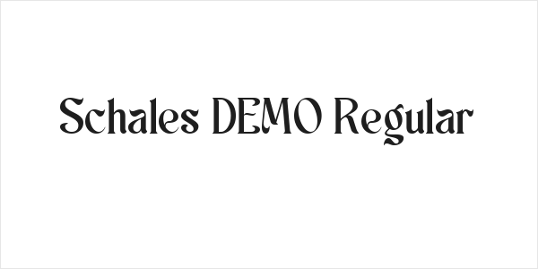 Schales DEMO Regular Logo