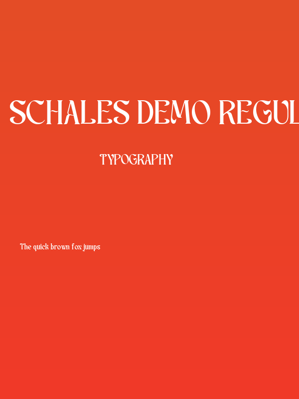 Schales DEMO Regular Poster