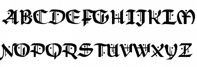 Schampel Black フォント 大文字