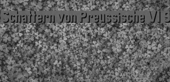 Schattern von Preussische VI 9 Fonte examples