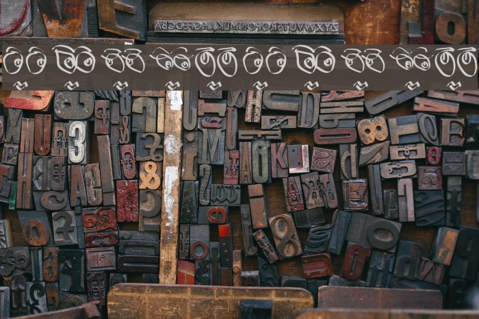 SchauSchau Font examples