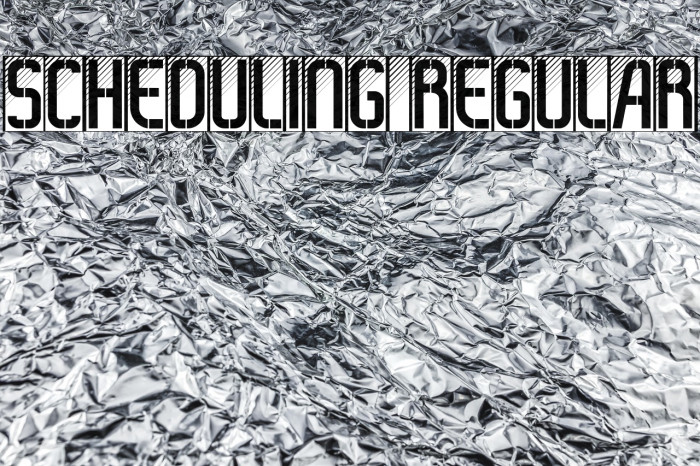 Scheduling Regular Example 2