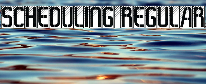 Scheduling Regular Example 3