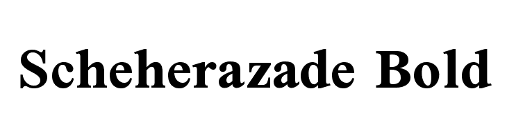 Scheherazade Bold Font