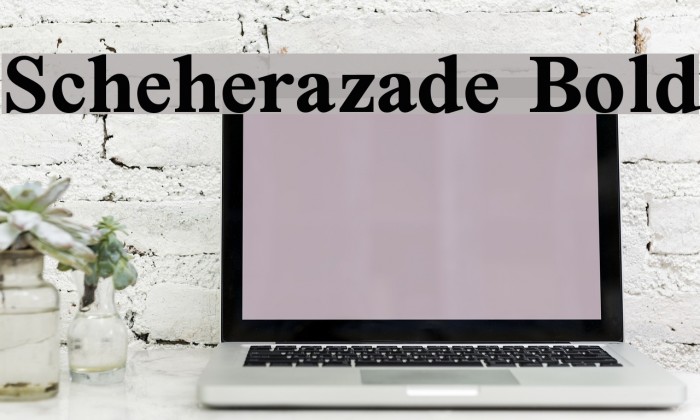 Scheherazade Bold Font examples