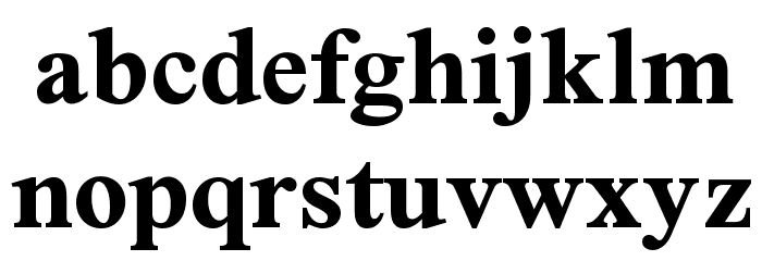 Scheherazade Bold Font LOWERCASE