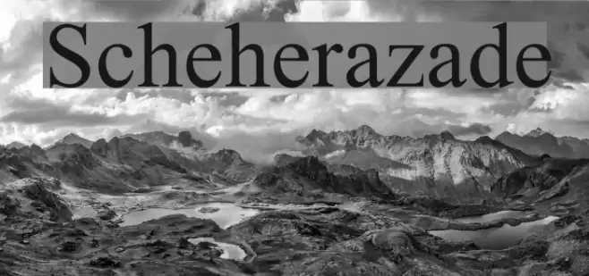 Scheherazade Font examples